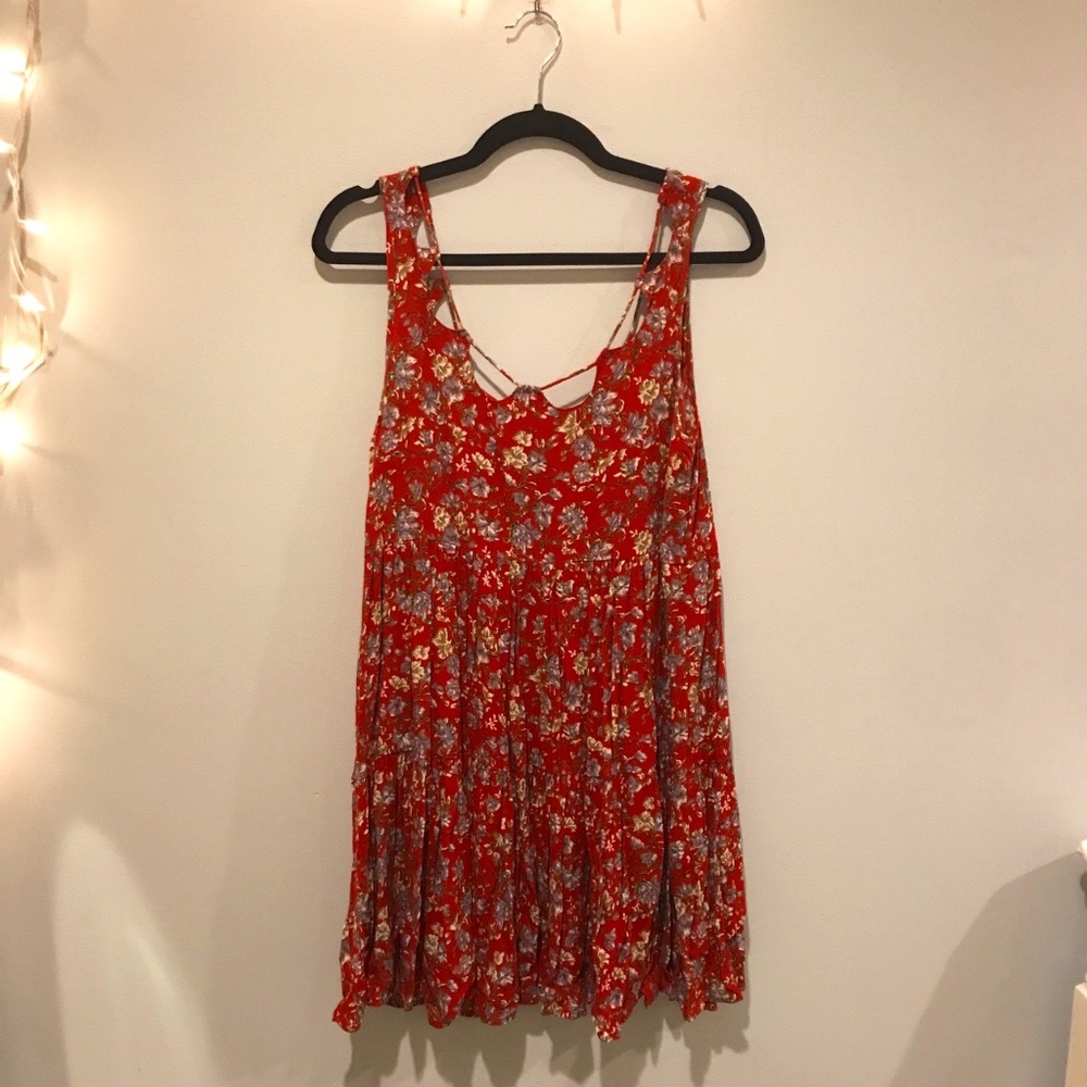 Red Floral Dress